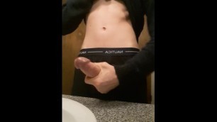 Jacking off my big dick (: