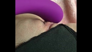 Young College Girl's First Time Using a Vibrator (Moaning Orgasm)