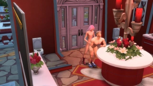Gameplay- The Sims 4 - first Date teen boy and young shemale