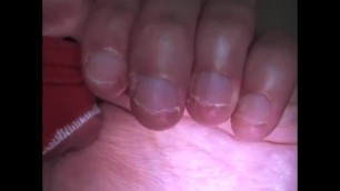 Nails biting fetish Deborah handworship and thumb sucking hot erotic asmr