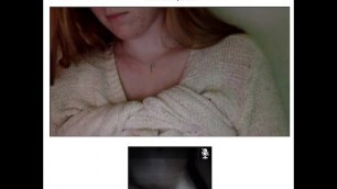 Chatroulette female watch as showing her the black D