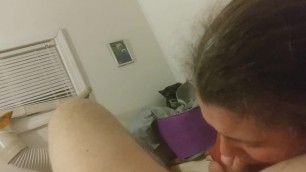 My GF can suck a cock with the best of them