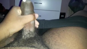 Black Guy Bust a Nut to Ebony Porn