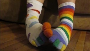 Mismatched Toe Socks