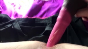 Play with deer dildo in my ass