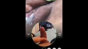 snapchat videocall with a horny creamy pussy made me cum