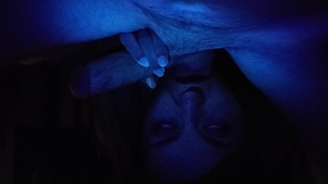 Late Night Blowjob With Blacklight