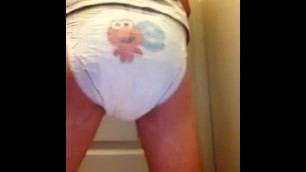 Pooping in Pampers
