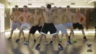 Sexy University Alumni straight guys dancing