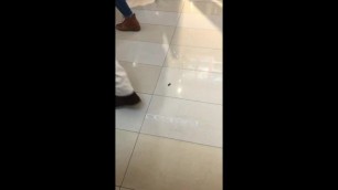 Unaware candid cockroach crush at mall part 2