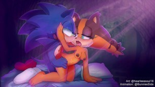 Sonic x Sticks the Badger (Sonic the Hedgehog Porn)