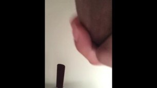 Jerking fat dick