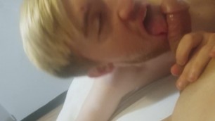 Party sucking a hot cock