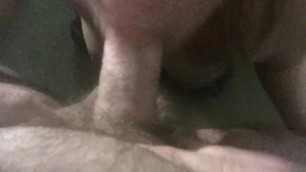 Best friends brother let's me suck him off and gives me my first facial