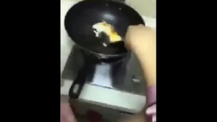fucked while frying eggs