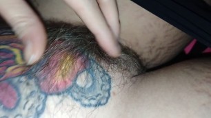 Fuzzy Peach! Natural pubic hair growing out!