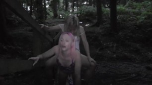 If you go to the woods tonight, bareback anal is on the cards- Shemale