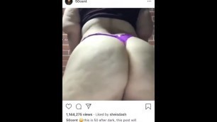 White Girl With A Huge Sloppy Ass Claps Money Out Of It! (Someone & her)
