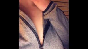 Smoking With My Tits Out