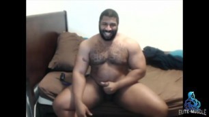 SexyMuscleGod - Off-Season Posing with Cum (Beefy bodybuilder Hung huge)
