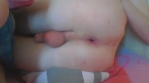 Young teen fingering his tight hole