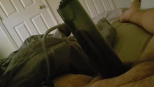 Fat cock in penis pump