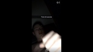 Fit British teen Connor wanks on snapchat