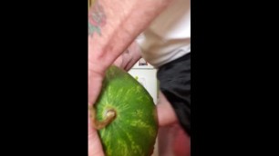 Fucking a watermelon!
