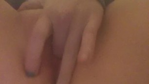 Little slut masturbating