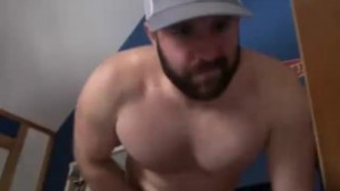 THICK BASEBALL JOCK WITH A BIG COCK CUMS