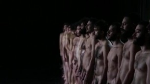 Stage show--lots of nude men
