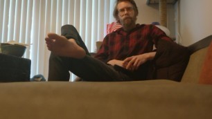 I sit down on the couch and watch you masturbate then I get up and leave