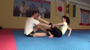 Inga Kicking and Dominating barefeet