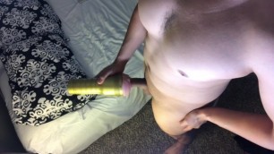 Fucking Fleshlight in Multiple Positions with HUGE Cumshot