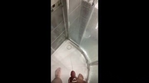 Big dick teen pissing in shower and fingering bum on snapchat