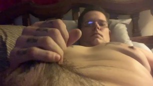 chubby bear cub strokes and teases cock