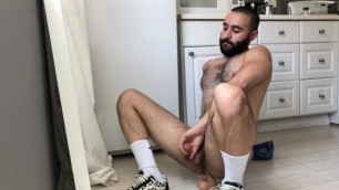 arab hairy jock fucking with dildo vans and white socks