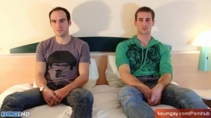 Full video: 2 real sexy french straights guy gets wanked side by side.