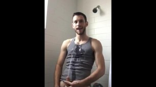 smiling, peeing, ended up cumming