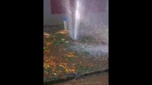 Whole neighbourhood fucked by gaping hole, public squirting
