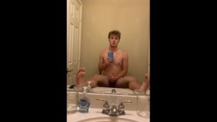 Hot Teen Jerks His Dick for Snapchat