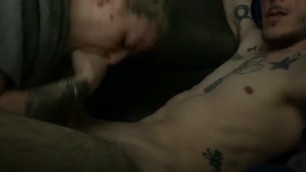 Swallowing my man's cock