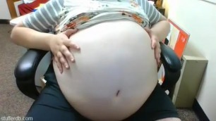 Pregnant stuffed belly