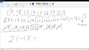 How to find the Mean, Median, Mode, and Range