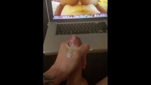 Quick Cum while watching Porn