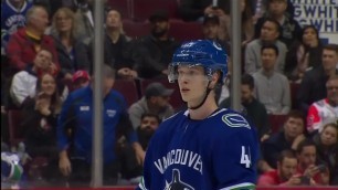 Elias Pettersson Unloads Cannon On Devils Goaltender