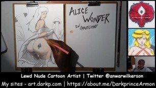 Coloring Alice Wonder at DarkprnceArmon Art 04:06:2019 Part 1