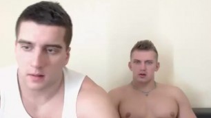 Two Russian uncut hunks fingering and playing with dildo - Chaturbate
