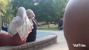 Muslim ass girl wearing THONG