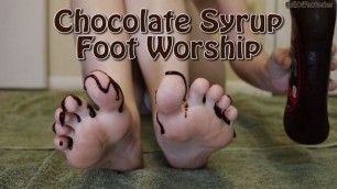 Chocolate Syrup Foot Worship (teaser) (60 FPS)